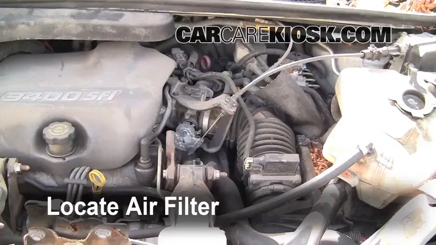 1998 Pontiac Trans Sport Montana 3.4L V6 (4 Door) Air Filter (Engine)